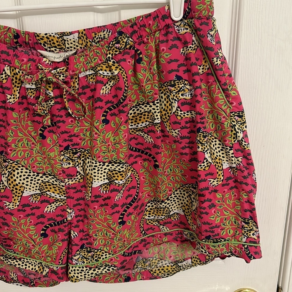 Printfresh Bagheera Sleep Shorts Hot Pink Leopard Print Size 2X - Picture 6 of 12